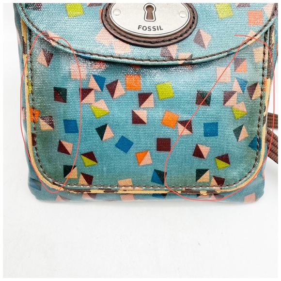 Fossil Key-per Blue Printed‎ Crossbody - Picture 8 of 13